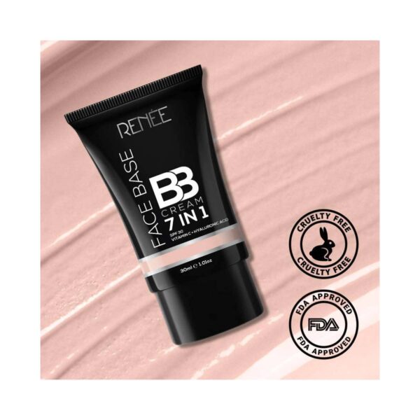 Renee Cosmetics Face Base 7 in 1 BB Cream with SPF 30 - B00 Sesame 30Ml - RENEE