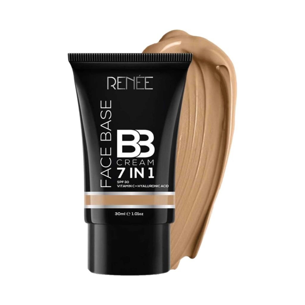 Renee Cosmetics Face Base 7 in 1 BB Cream with SPF 30 - B07 Hazelnut 30Ml - RENEE