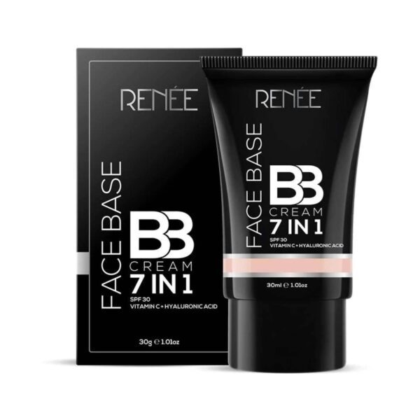 Renee Cosmetics Face Base 7 in 1 BB Cream with SPF 30 - B07 Hazelnut 30Ml - RENEE
