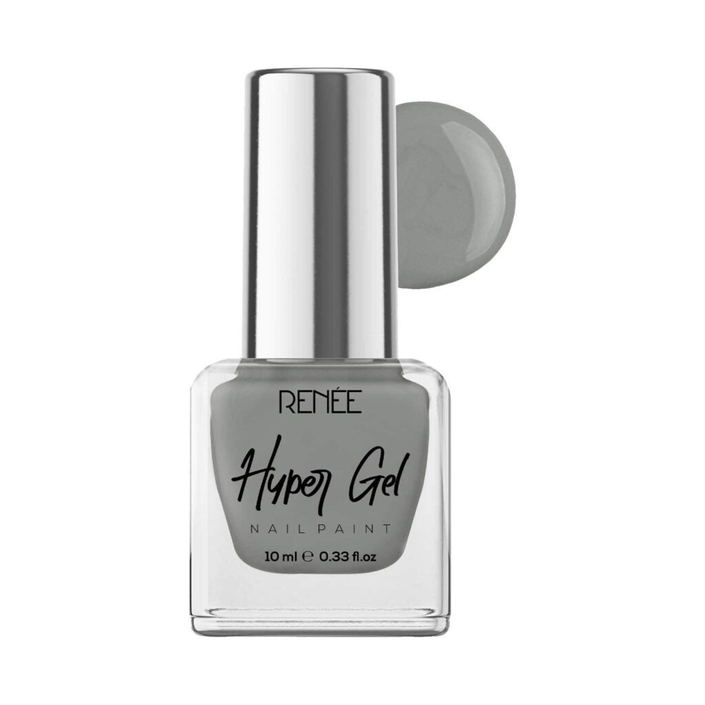 Renee Cosmetics Hyper Gel Nail Paint - Sage Grey (10 ml) - RENEE