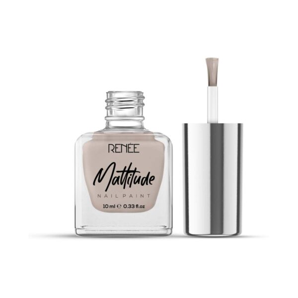 Renee Cosmetics Mattitude Nail Paint - Soft Clay (10 ml) - RENEE