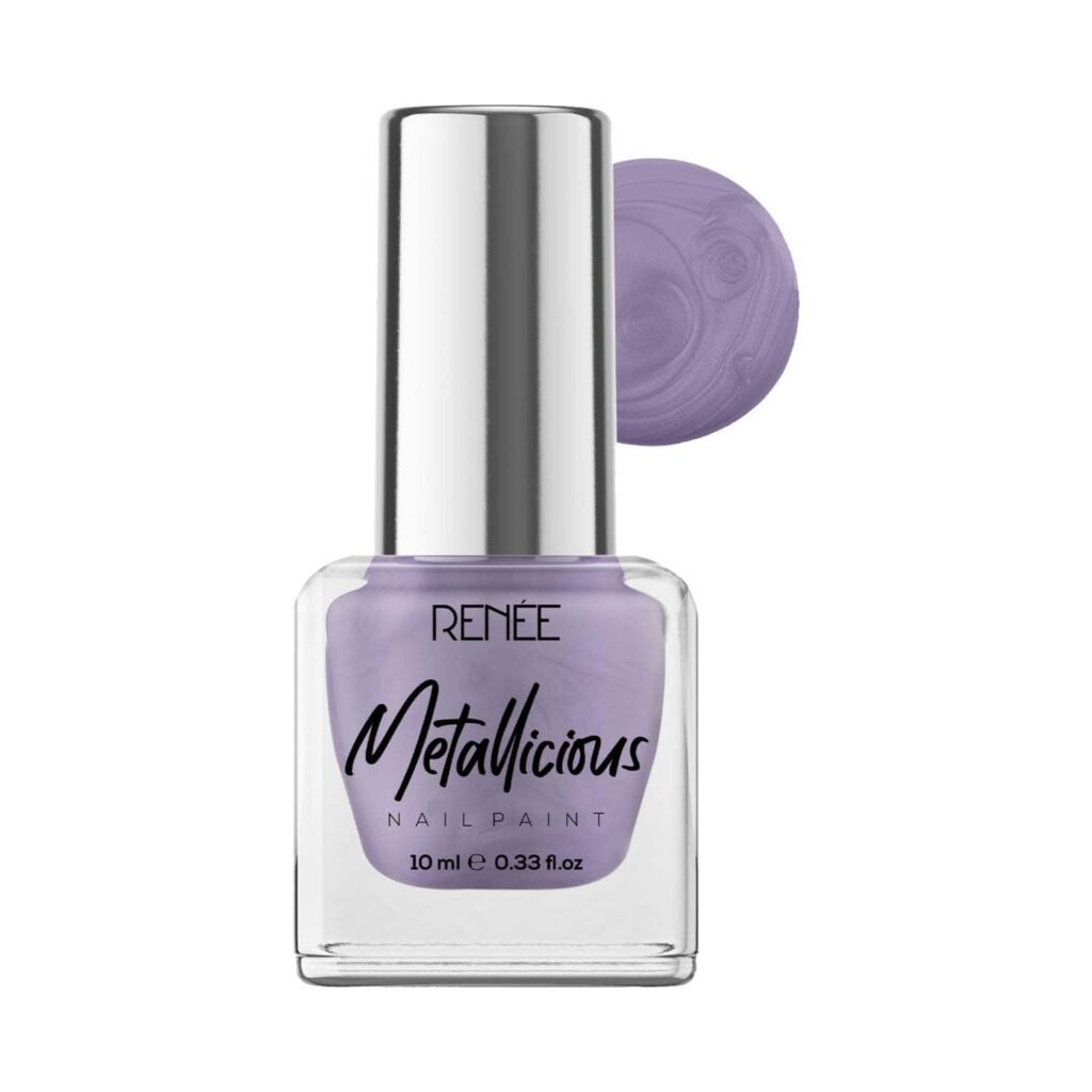 Renee Cosmetics Metallicious Nail Paint - Lilac Haze (10 ml) - RENEE