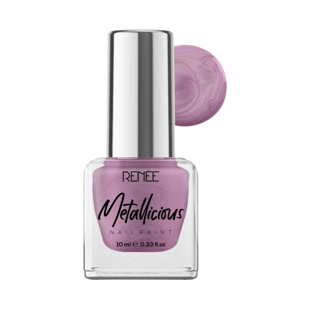 Renee Cosmetics Metallicious Nail Paint - Tea Rose (10 ml) - RENEE