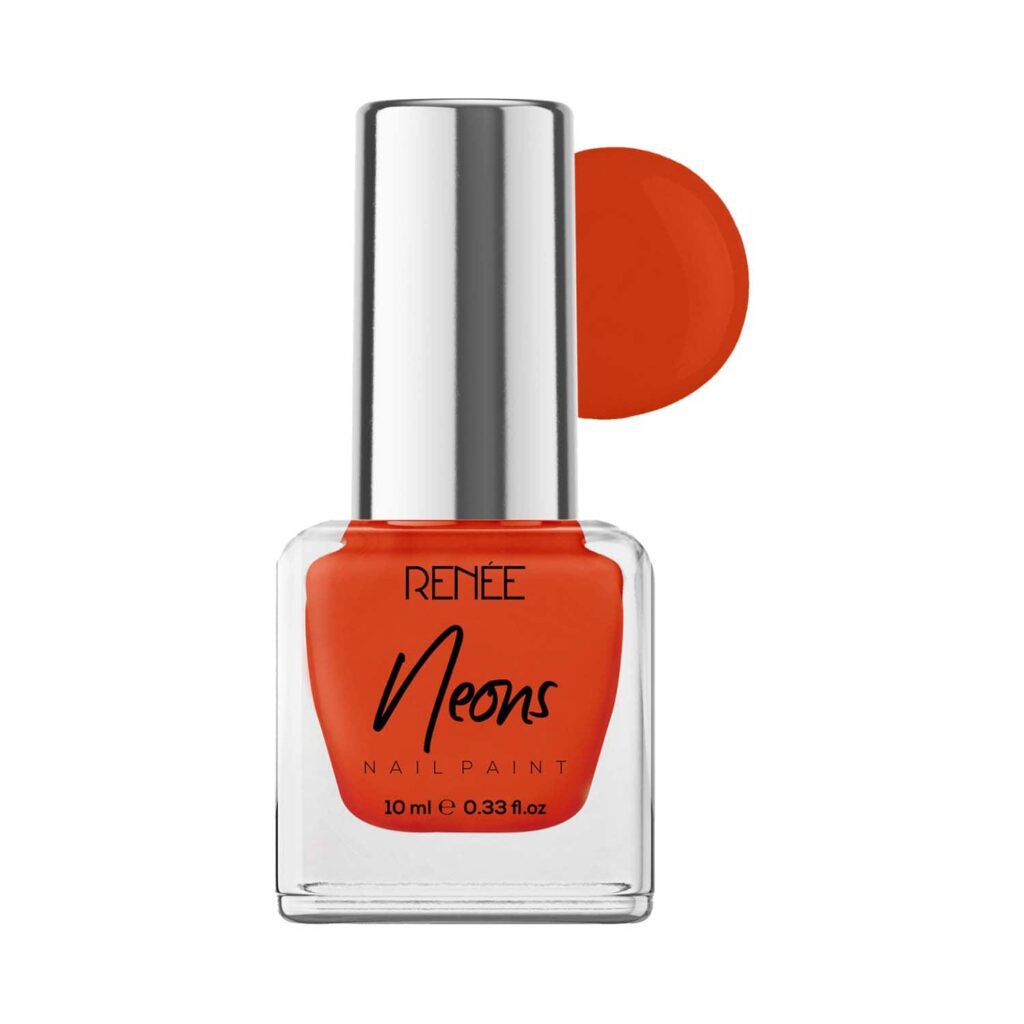 Renee Cosmetics Neons Nail Paint - Orange Burst (10 ml) - RENEE