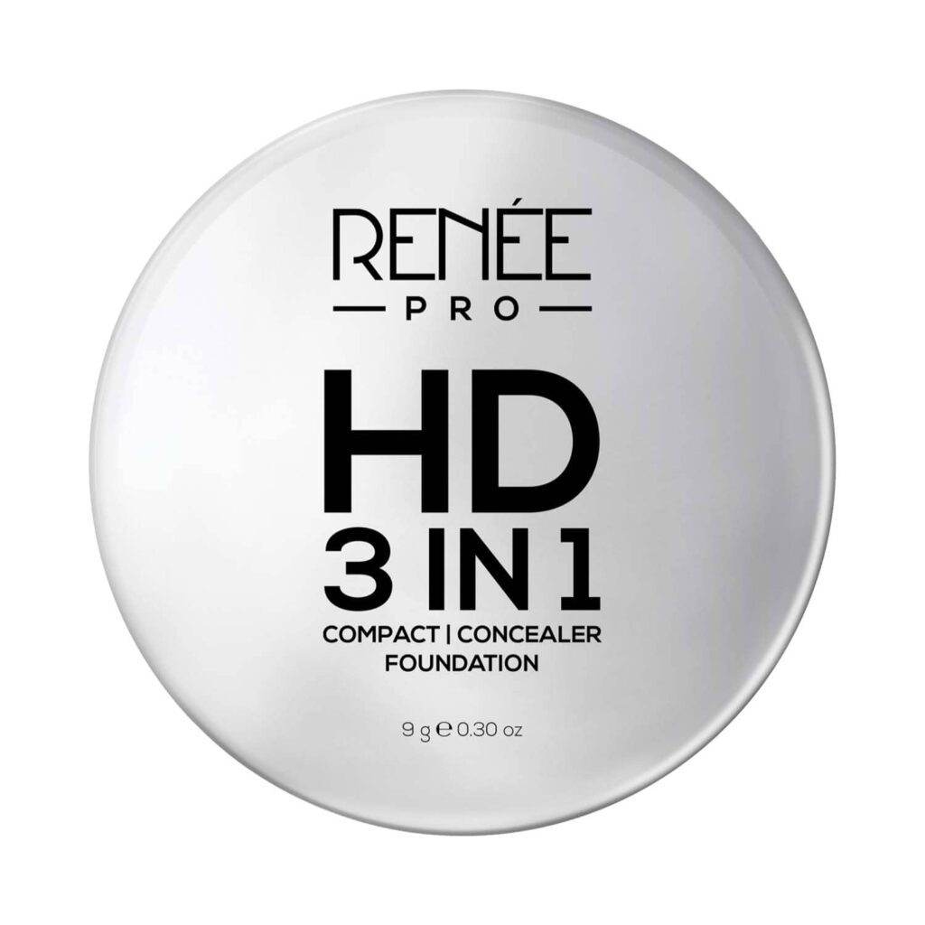 Renee Cosmetics Pro HD 3-In-1 Compact With SPF 20 - Miel (9 g) - RENEE