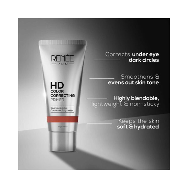 Renee Cosmetics Pro HD Color Correcting Primer - Orange (20 g) - RENEE