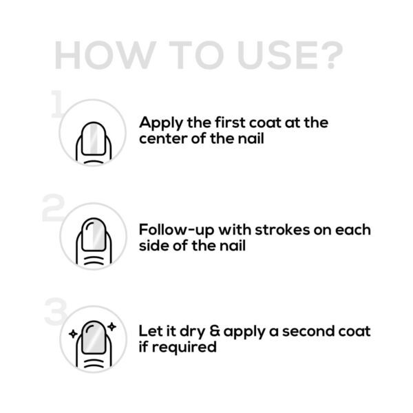 Renee Cosmetics Top Coat Nail Enamel (10 ml) - RENEE