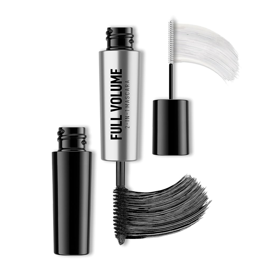 RENEE Full Volume 2-in-1 Mascara With Primer, Long Lasting Weightless Waterproof Formula | Volumizes, Lengthens & Conditions the Lashes with Intense Color & Clump Free...
