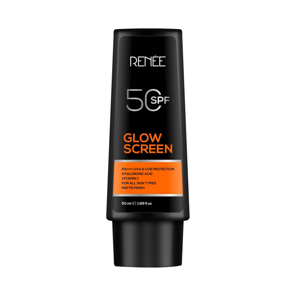RENEE Glow Screen Sunscreen Cream SPF 50 (50ml) - RENEE