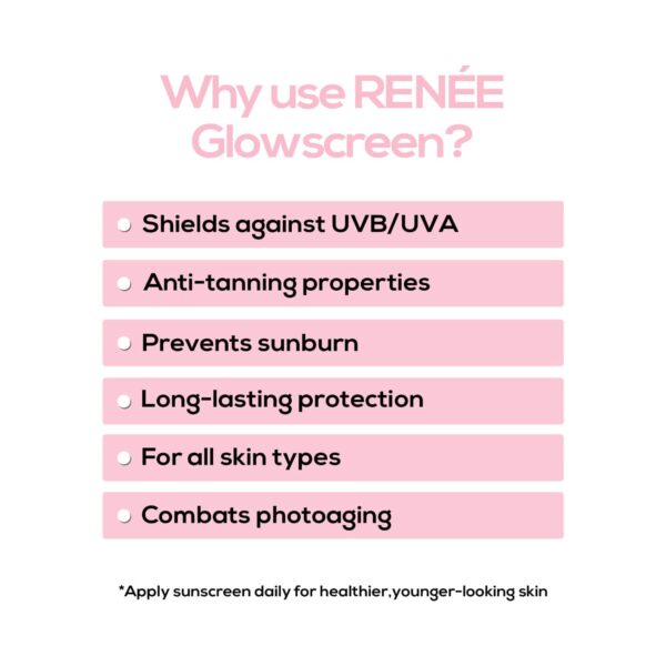 RENEE Glow Screen Sunscreen Spray SPF 50 (50ml) - RENEE