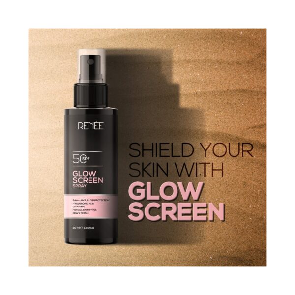 RENEE Glow Screen Sunscreen Spray SPF 50 (50ml) - RENEE