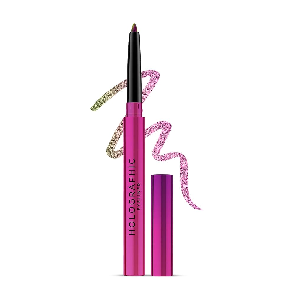 RENEE Holographic Crayon Eyeliner, Smudge-Proof,Shimmery Finish & Long-Lasting, Easy Glide & Quick-Drying Formula With Monochrome Effect, Intense Color Pay-Off, Infused With...