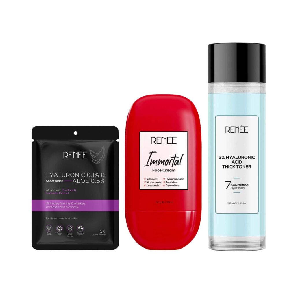 RENEE Hydration Harmony Combo - Sheet Mask + Toner + Face Cream - RENEE