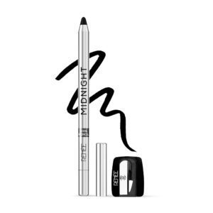 RENEE Midnight Kohl Kajal Pencil | Waterproof, Smudgeproof With Sharpener | 24 Hours Long Stay | Darkest Black | One Swipe Application | Vitamin E, Olive Oil and Castor Oil |...