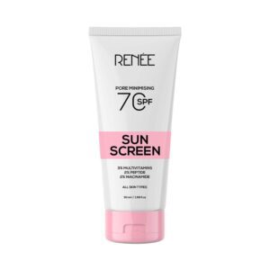 RENEE Pore Minimizing Sunscreen SPF 70 With 2% Niacinamide, 2% Peptide & 3% Multivitamins (5 ml) - RENEE