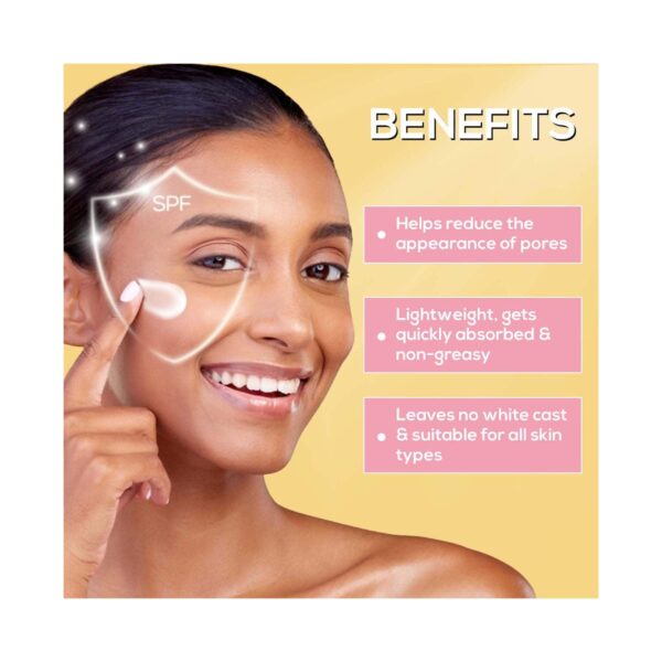 RENEE Pore Minimizing Sunscreen SPF 70 With 2% Niacinamide, 2% Peptide & 3% Multivitamins (50 ml) - RENEE