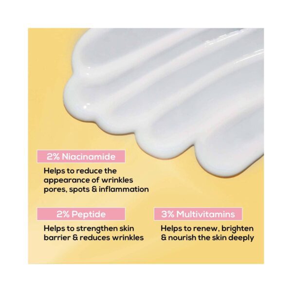 RENEE Pore Minimizing Sunscreen SPF 70 With 2% Niacinamide, 2% Peptide & 3% Multivitamins (50 ml) - RENEE