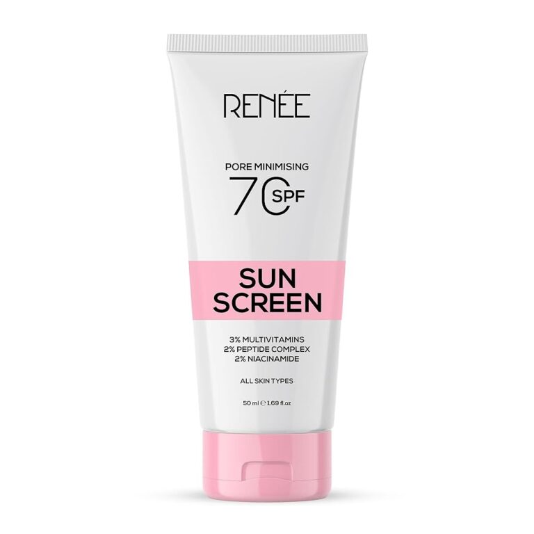 RENEE Pore Minimizing Sunscreen Spf 70 With 2% Niacinamide For All Skins, 2% Peptide & 3% Multivitamins, 50Ml