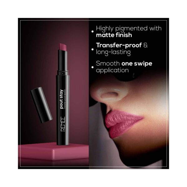 RENEE Poutstay Transfer Proof Lipstick - 09 Kira (2 g) - RENEE