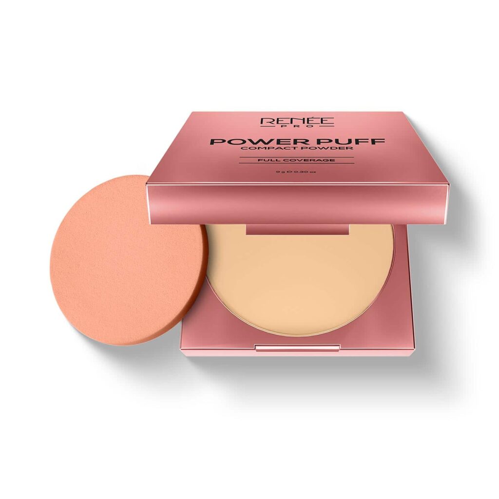 RENEE Pro Power Puff Compact Powder - 040 Admire (9 g) - RENEE