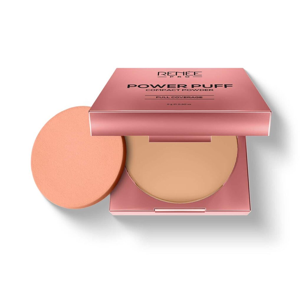 RENEE Pro Power Puff Compact Powder - 060 Strength (9 g) - RENEE