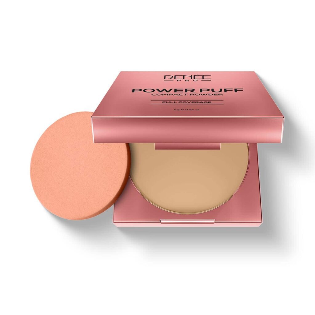 RENEE Pro Power Puff Compact Powder - 080 Elevate (9 g) - RENEE