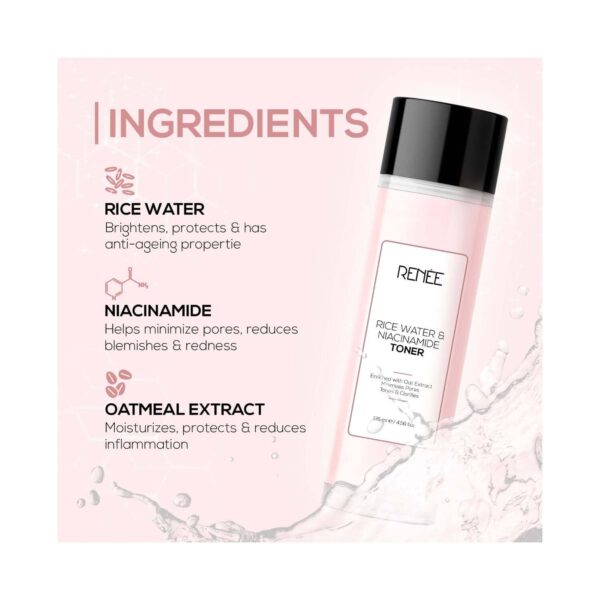 RENEE Rice Water & Niacinamide Toner (135 ml) - RENEE