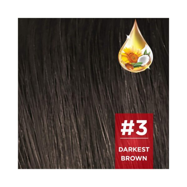 Revlon Color N Care Nourishing Permanent Hair Color Sachet - 3 Darkest Brown (20g+30ml) - Revlon
