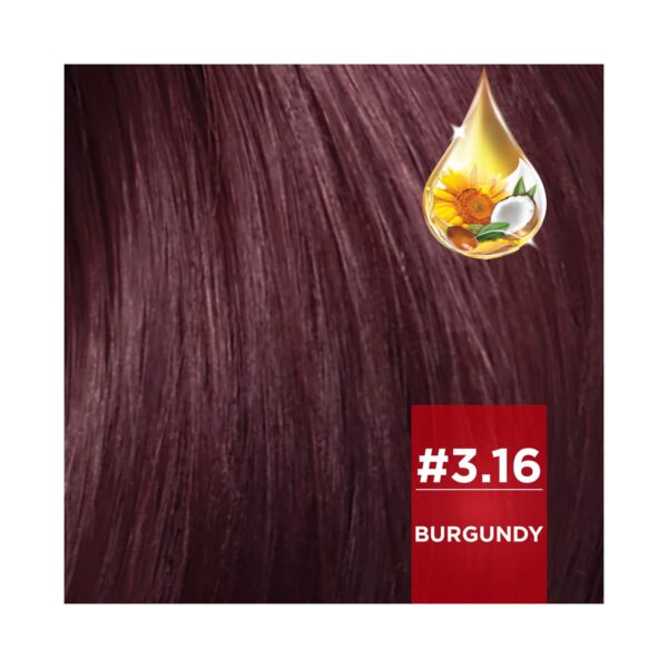 Revlon Color N Care Nourishing Permanent Hair Color Sachet - 3.16 Burgundy (20g+30ml) - Revlon