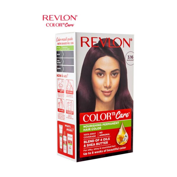 Revlon Color N Care Permanent Hair Color Cream - 3RV Burgundy (40g+67.5ml) - Revlon