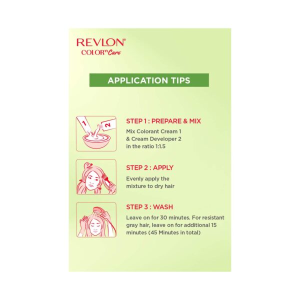 Revlon Color N Care Permanent Hair Color Cream - 3RV Burgundy (40g+67.5ml) - Revlon