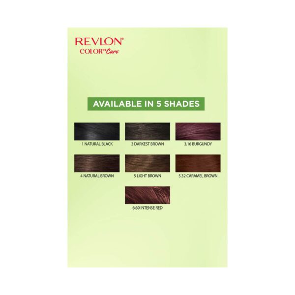 Revlon Color N Care Permanent Hair Color Cream - 5N Medium Brown (40g+67.5ml) - Revlon