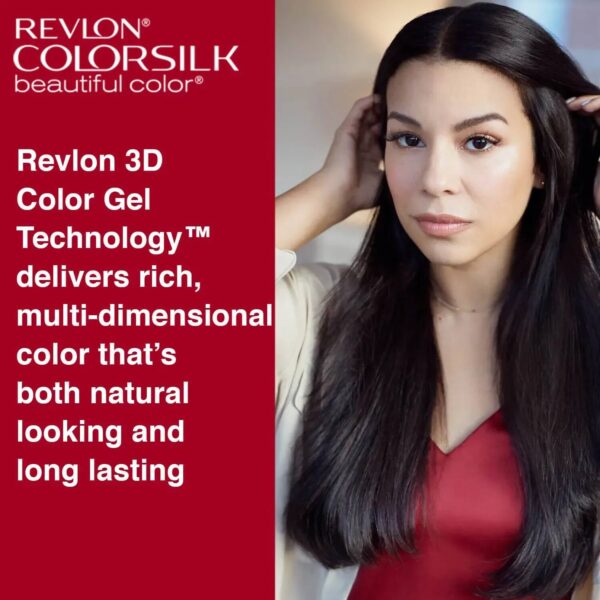 Revlon Colorsilk Beautiful Hair Color with Keratin + Free Shampoo - 4N Medium Brown (91.8ml) - Revlon