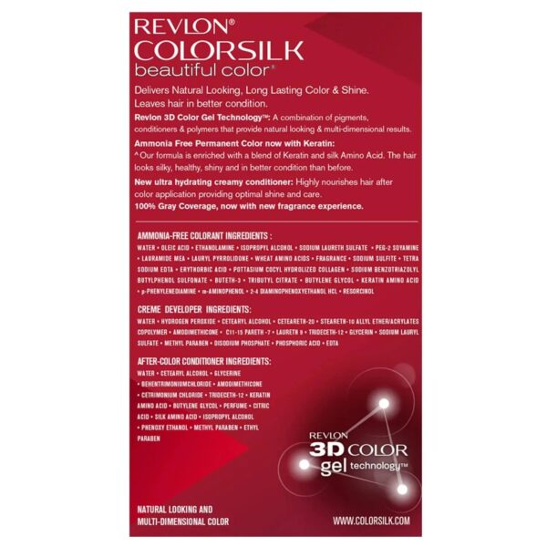 Revlon Colorsilk Hair Color - 1N Black (91.8ml) - Revlon