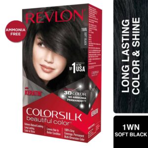Revlon Colorsilk Hair Color - 1WN Soft Black (91.8ml) - Revlon