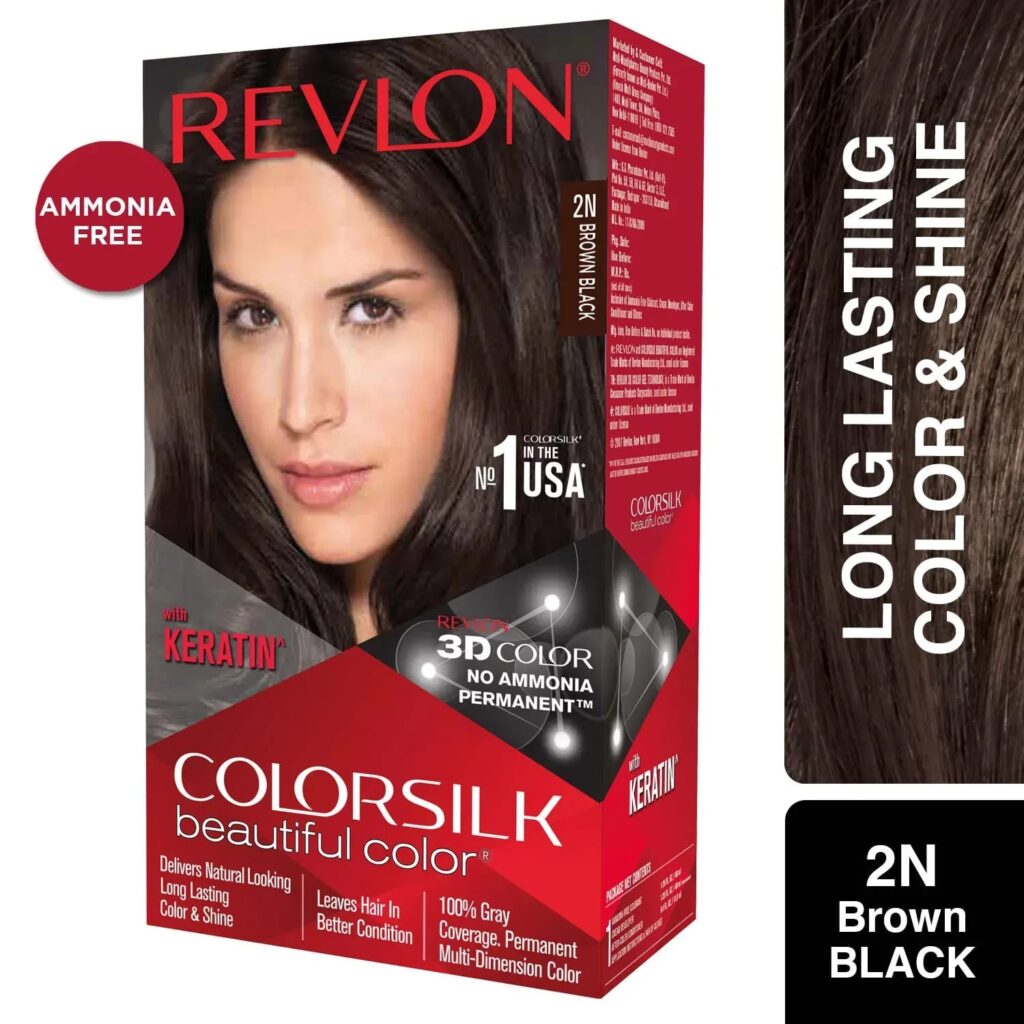 Revlon Colorsilk Hair Color - 2N Brown Black (91.8ml) - Revlon