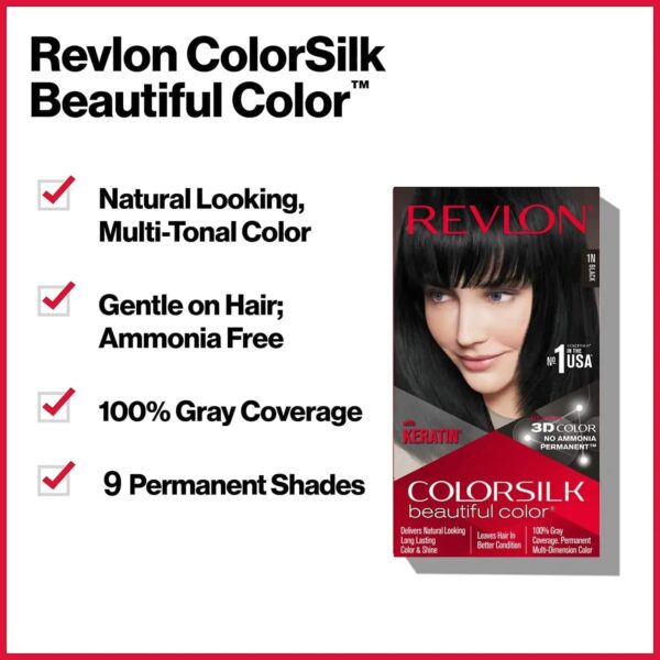Revlon Colorsilk Hair Color - 4N Medium Brown (91.8ml) - Revlon