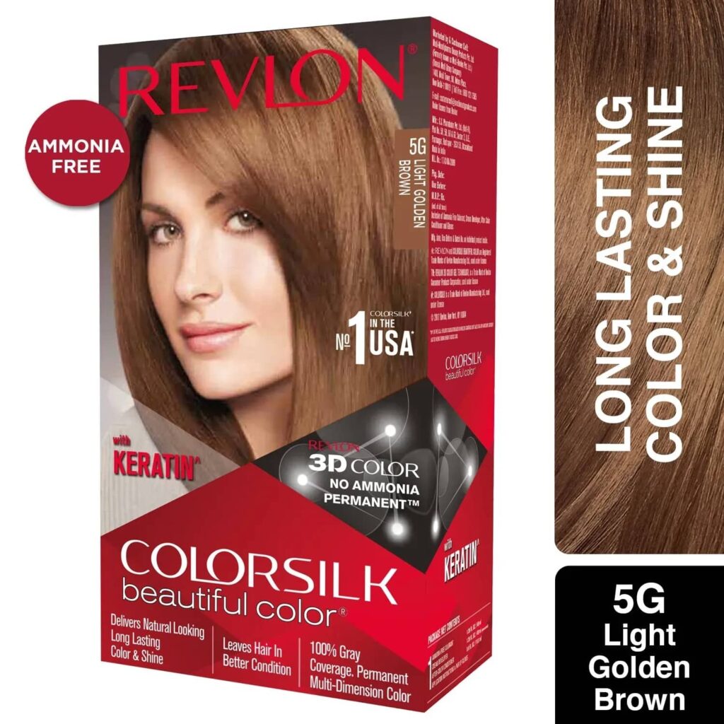 Revlon Colorsilk Hair Color - 5G Light Golden Brown (91.8ml) - Revlon