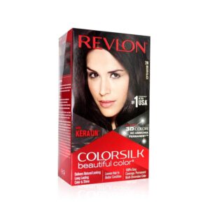 Revlon ColorSilk Permanent Hair Color For Women, Salon Perfect Hair Colour at Home with 100% Grey Coverage | Pro-Keratin & No Ammonia | Up to 8 Weeks of Colour | Shade - Brown...