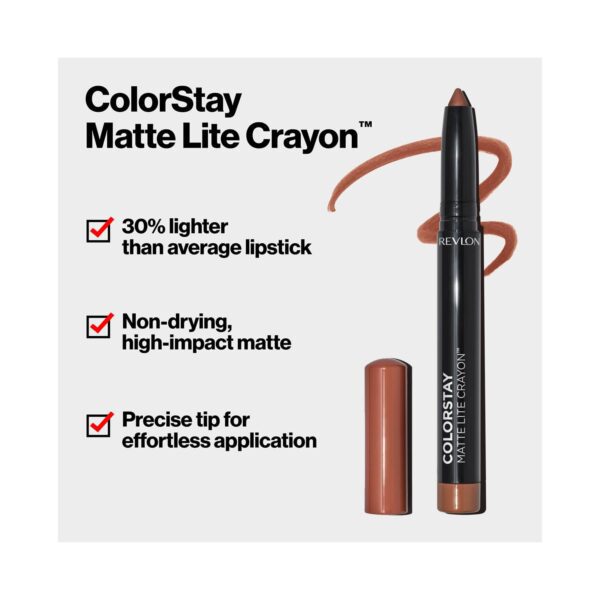 Revlon Colorstay Matte Lite Crayon - Clear The Air (1.4g) - Revlon