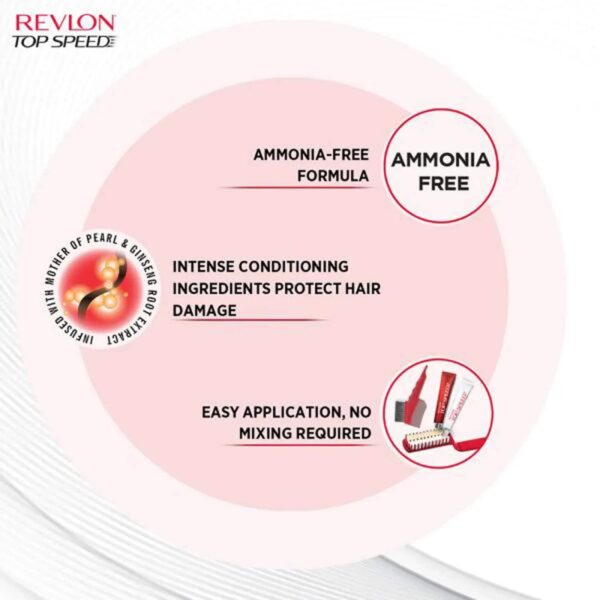 Revlon Top Speed Hair Color - 60 Natural Brown (80g+15ml) - Revlon
