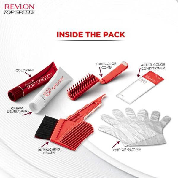 Revlon Top Speed Hair Color - 60 Natural Brown (80g+15ml) - Revlon