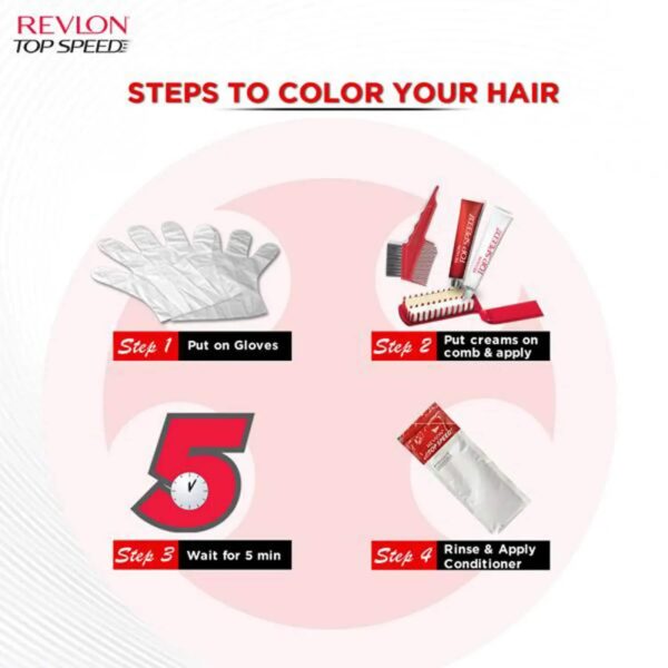 Revlon Top Speed Hair Color - 60 Natural Brown (80g+15ml) - Revlon