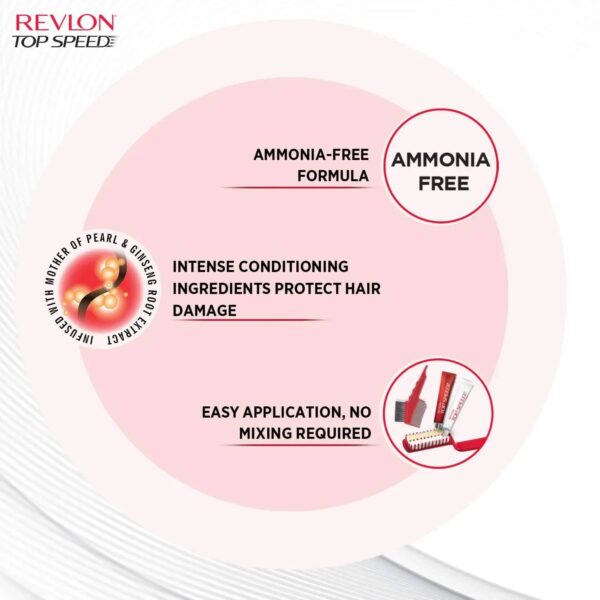 Revlon Top Speed Hair Color - 70 Natural Black (80g+15ml) - Revlon