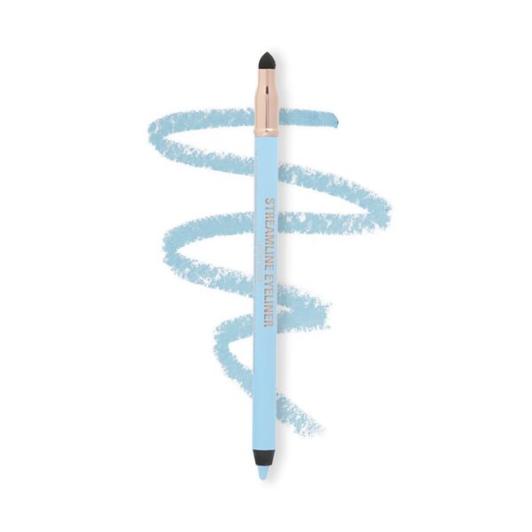 Revolution Skincare London Makeup- Streamline Waterline- Eyeliner Pencil-Light Blue|Ultra Creamy & Pigmented Texture |Smooth & Buttery Application |Smudge Proof|Built In Smudger...