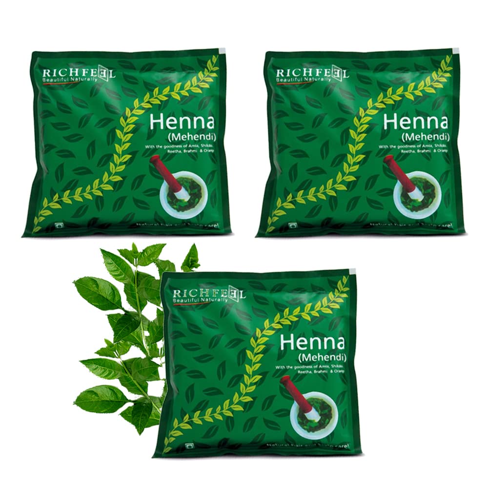 Richfeel Heena Mehendi Powder 100g each pack of 3