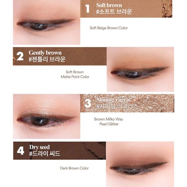 Rom&nd Better Than Eyes Eyeshadow Palette - 03 Dry Ragras (6.5g) - Rom&nd