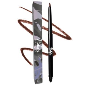 RUBY's ORGANICS Kohl Eyeliner- Brown, 3 In 1 Brow Filler, Kajal with In-Built Smudger, Extra Smooth & Blendable, Long-Wearing Matte Finish, Organic Eye Makeup, Cruelty-Free &...