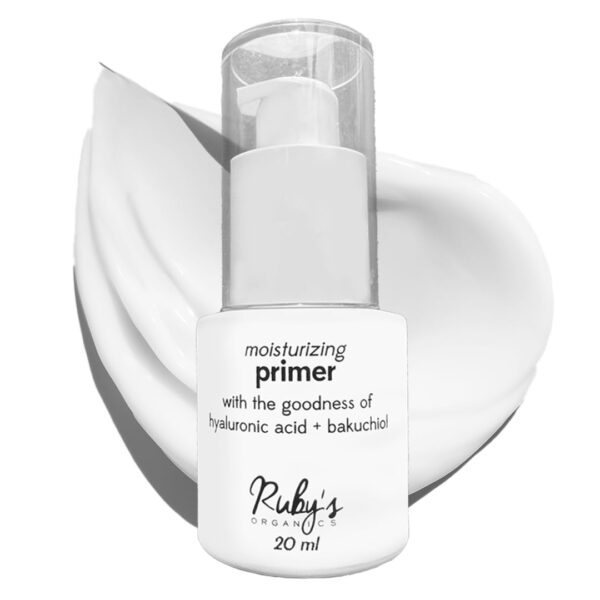 Ruby's Organics Primer for Face Makeup- Infused with Hyaluronic Acid and Bakuchiol, Moisturizing, Hydrating, Non-Greasy, Lightweight, Minimise Pores and Fine Lines, All Skin...