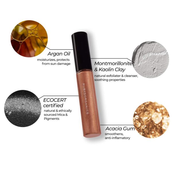 Ruby's Organics Quick Set Liquid Eyeshadow - Copper (6.5ml) - Ruby's Organics